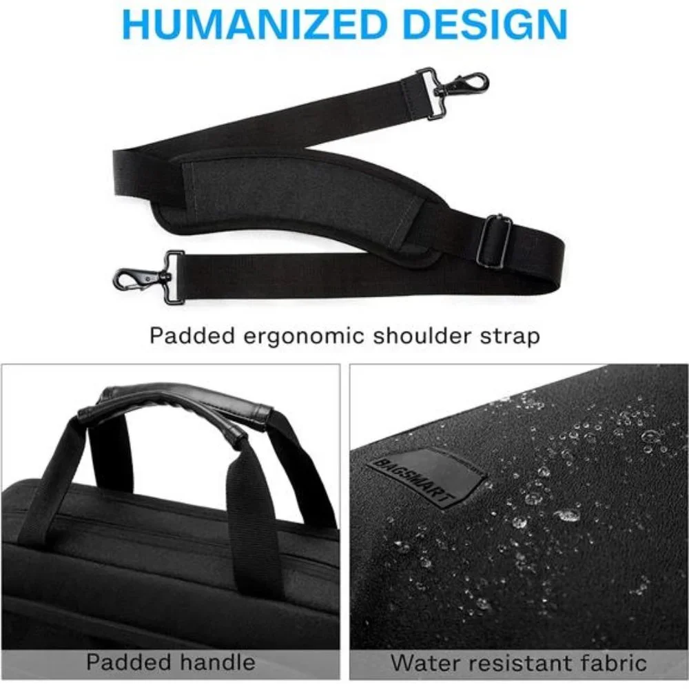 15.6 Inch Laptop Bag Business Briefcase Lockable Computer Bag Work Bag Men Women
